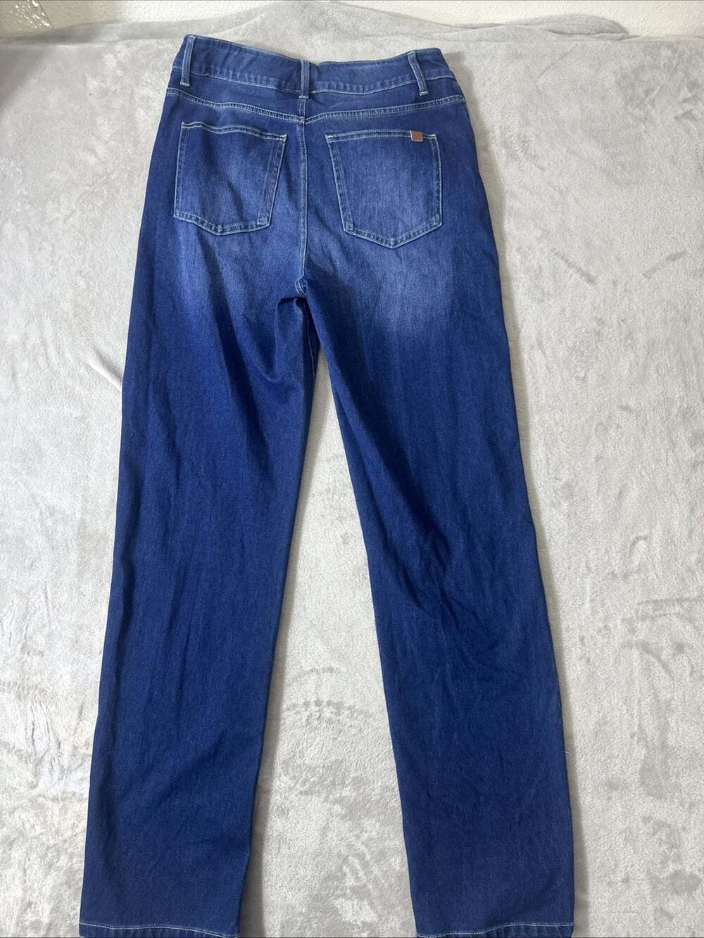 Halara Women’s Size M Regular Medium Wash Stretch Straight Leg Denim Jeans - Picture 7 of 8